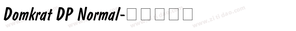 Domkrat DP Normal字体转换